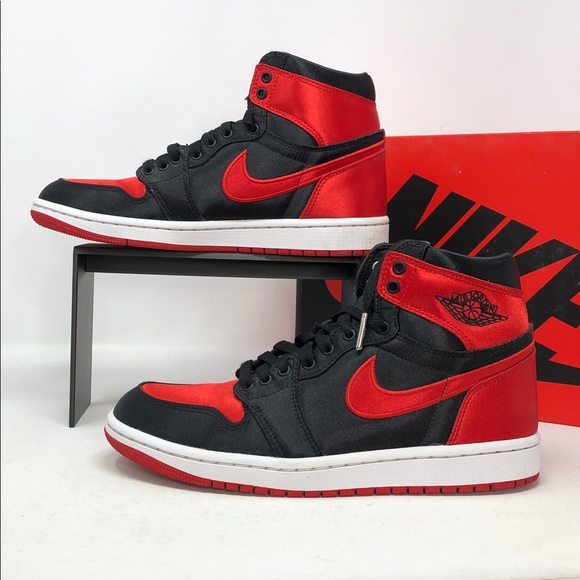Nike Air Jordan 1 Retro High OG Satin Bred FD4810-061 Women’s Sneakers - Size 8 - Picture 3 of 13